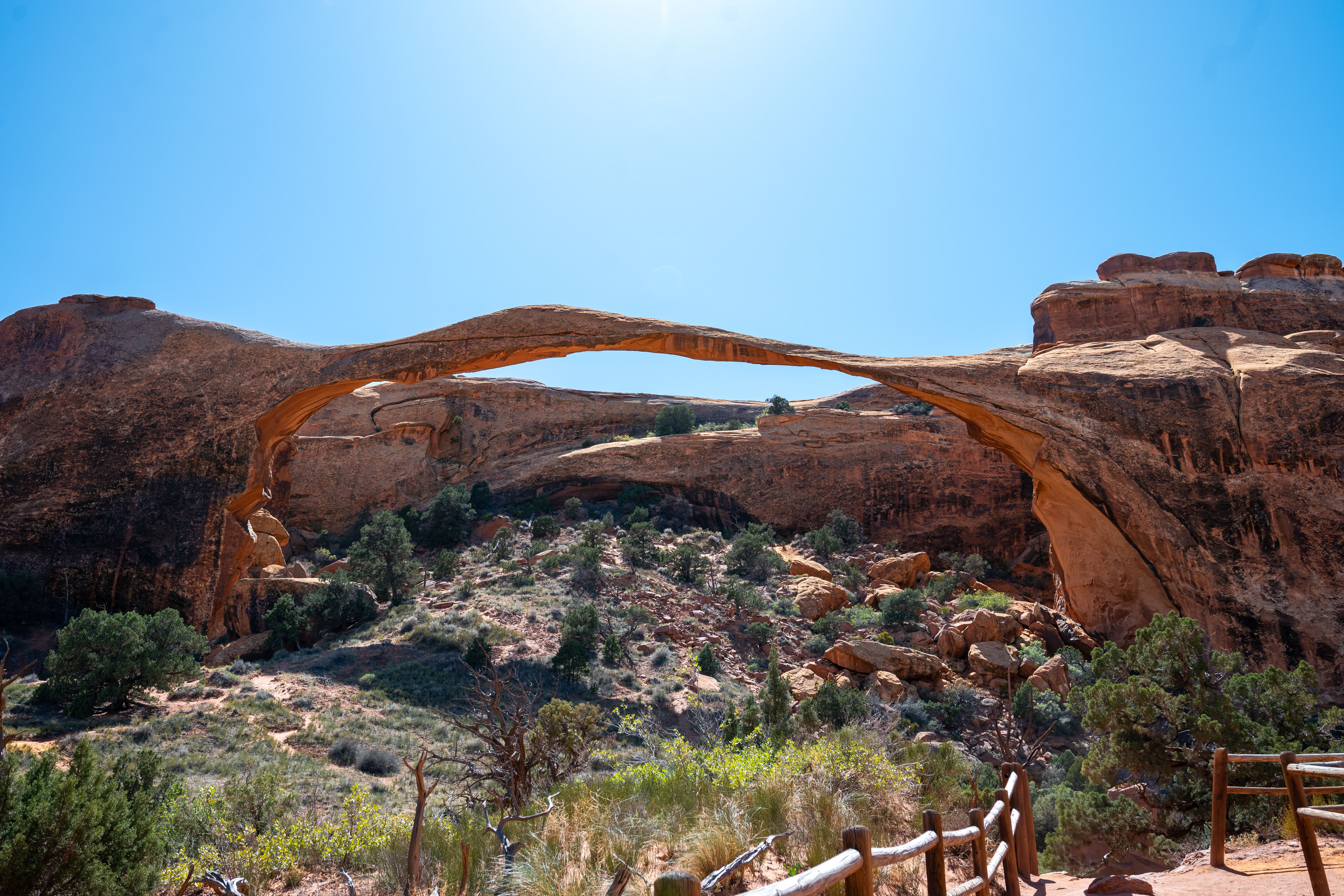 Landscape Arch — 88 metres of improbably thin sandstone