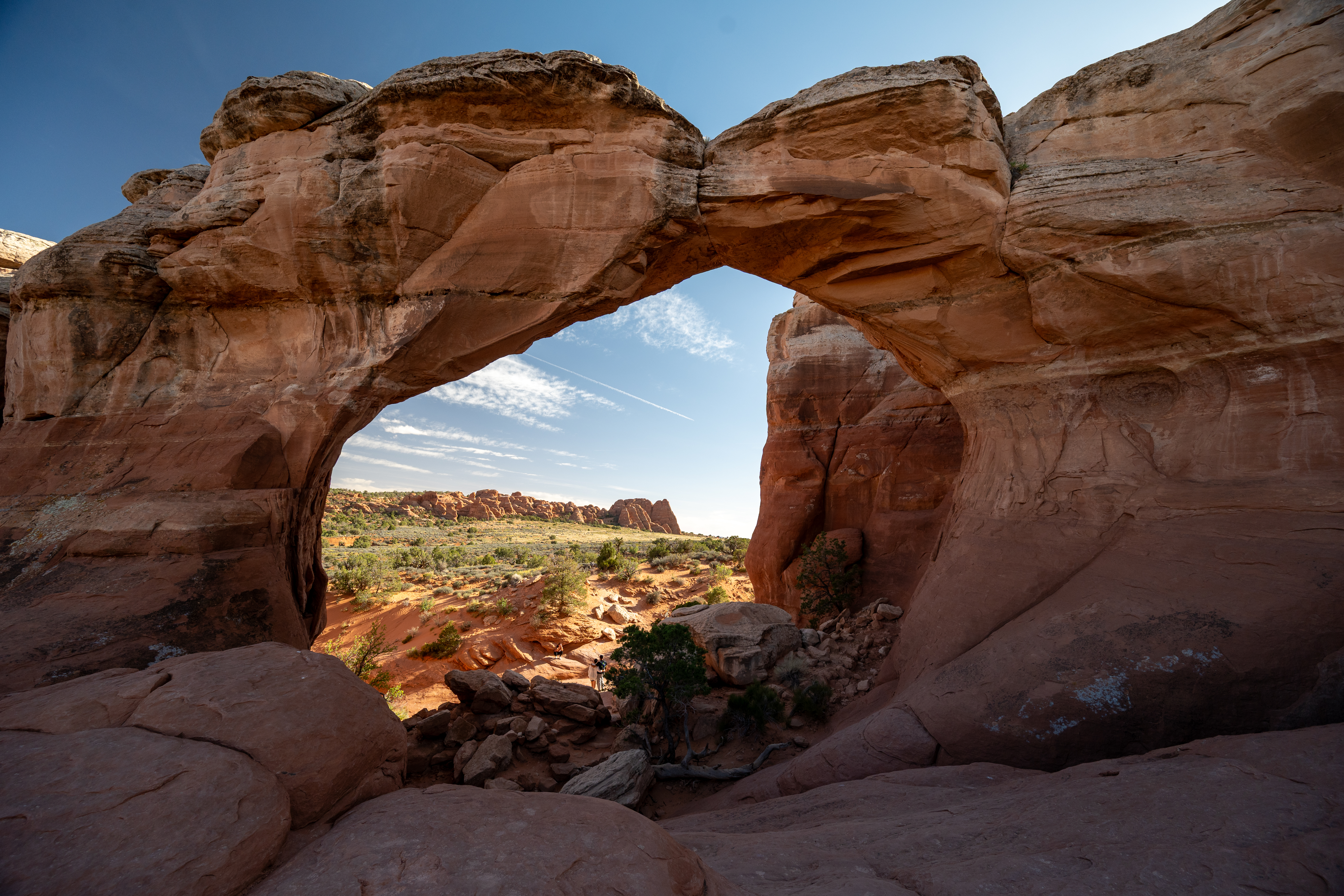 Looking through Navajo Arch